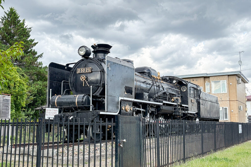 北見駅を中継地点にして徒歩で見に来られるSLがこのD50 25