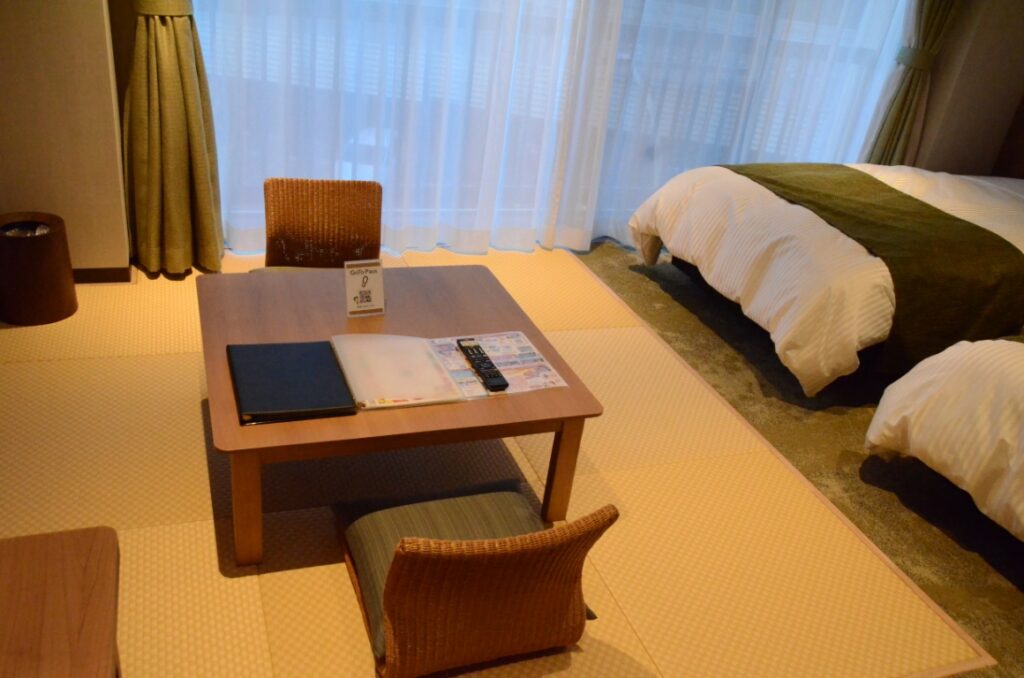 リニューアルした和洋室の客室