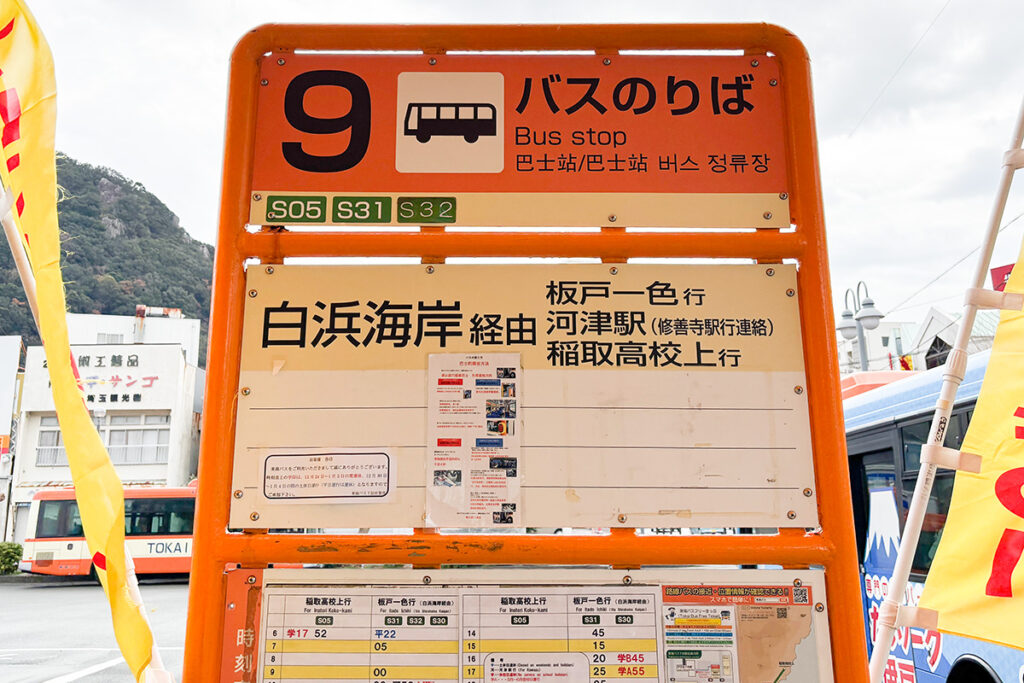 1日1本だけのS20系統河津駅行きを狙う