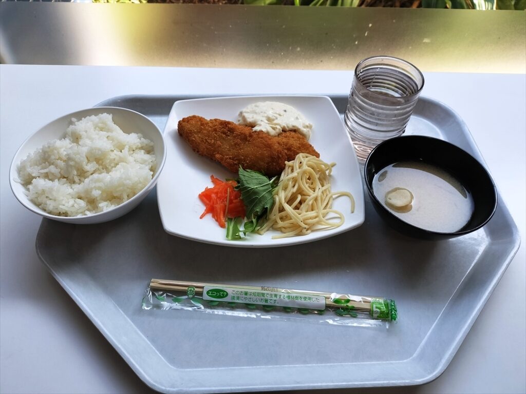 ヨコソーレインボータワーの食堂は昼食時のみ開店している