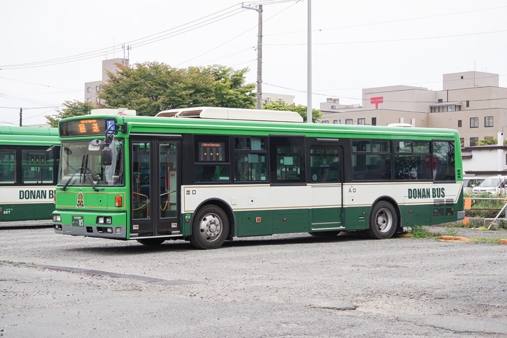 北海道の道南バス。2026年3月現在のところ、この配色が標準塗装になっている