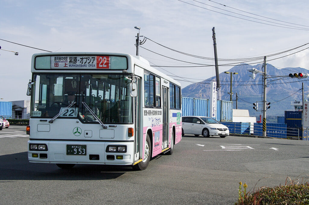 1997年式の日産ディーゼル＋西工96MC車体。鹿児島交通の1台