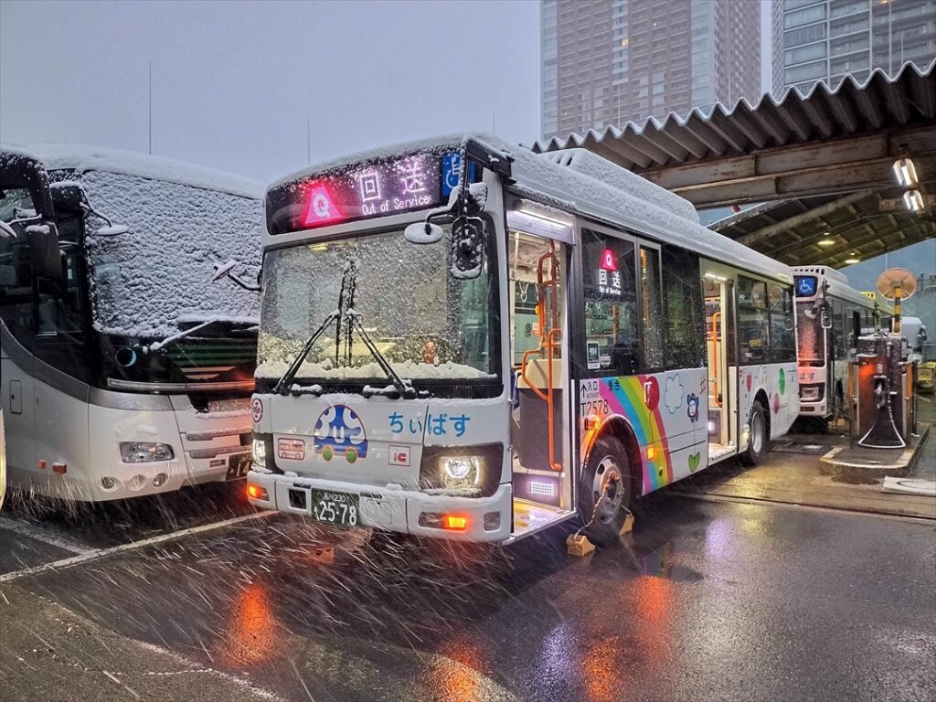 雪の日も無事に走れた！
