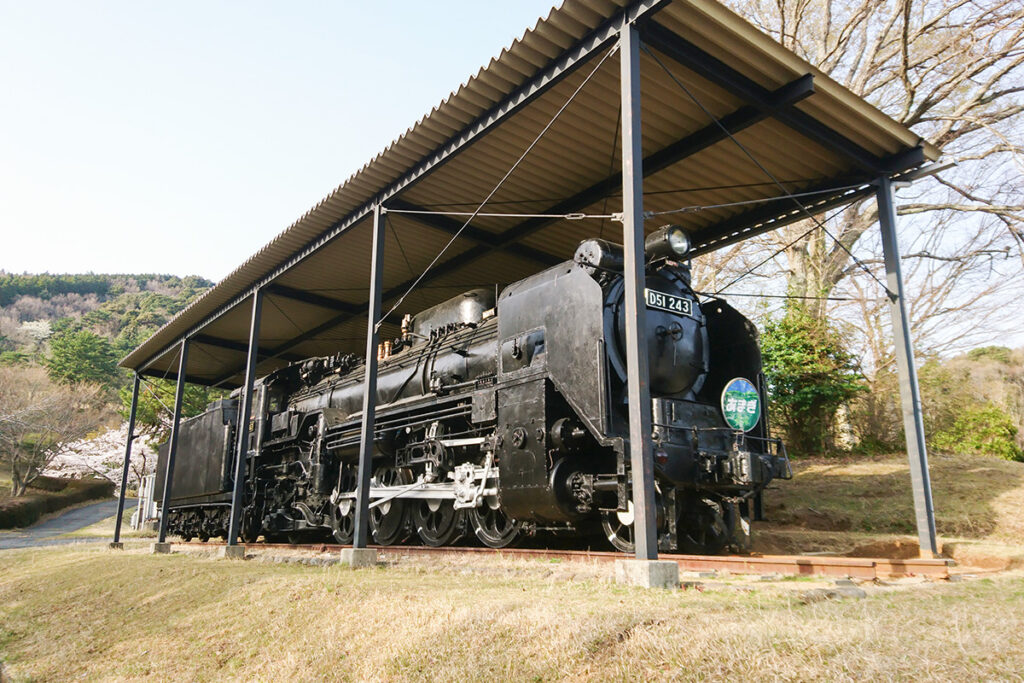 天城ふるさと広場に静態保存されているD51