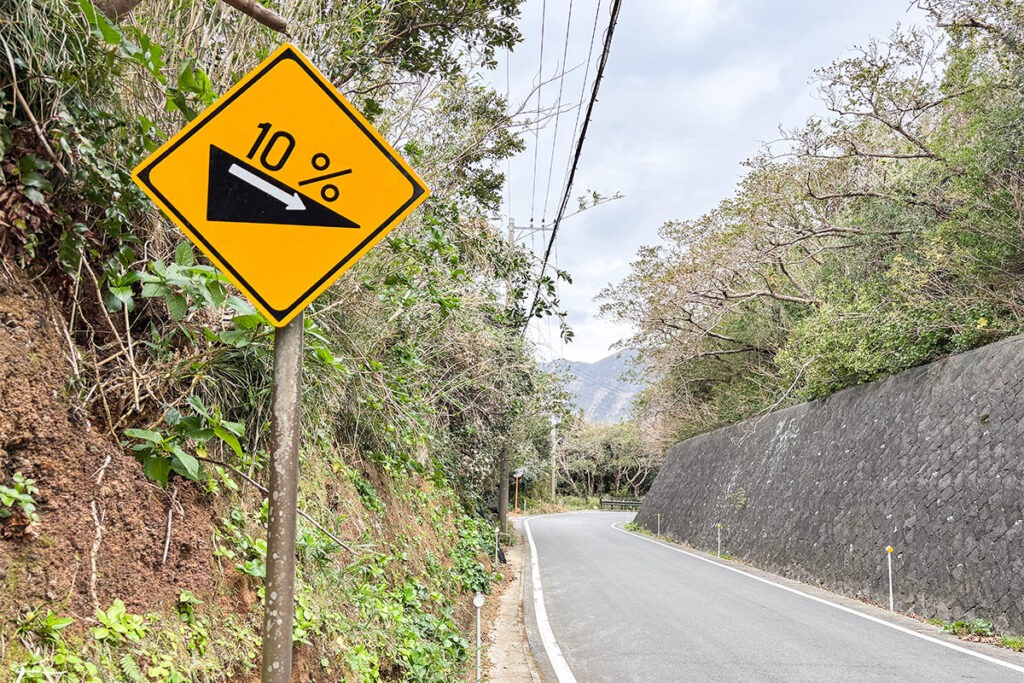 この標識があちこちに立っている