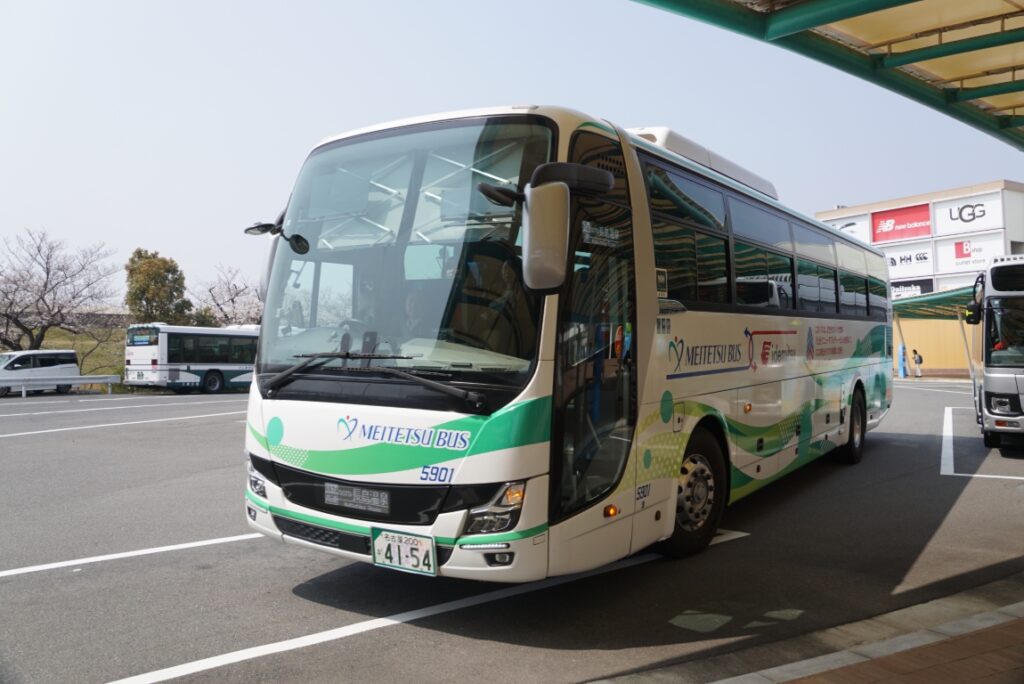 名鉄バスの「出光リニューアブルディーゼル」を使用したバイオ燃料車