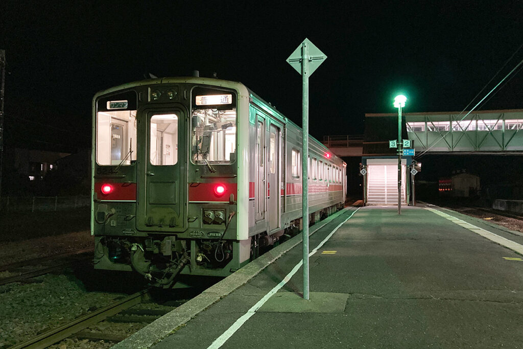 JR釧網本線で釧路方面へ移動中
