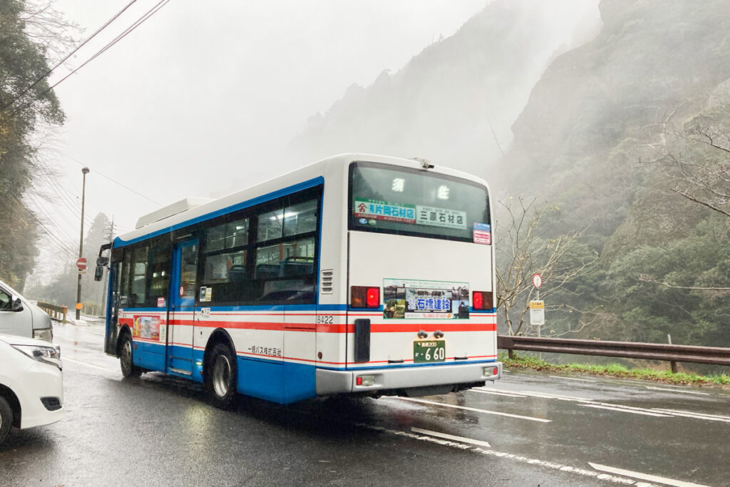 一畑バス須佐線で出雲の奥座敷へ