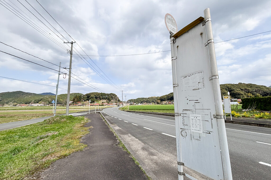 現コミバス、元・防長バスの停留所をよくよく見ると……