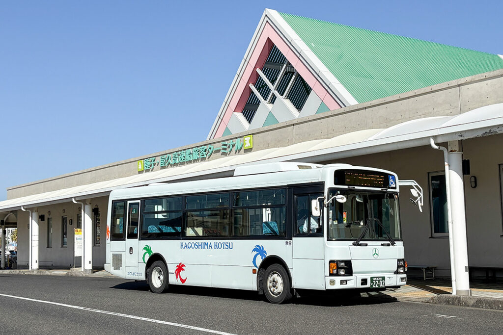 鹿児島交通26番線が高速船ターミナル前にやってきた