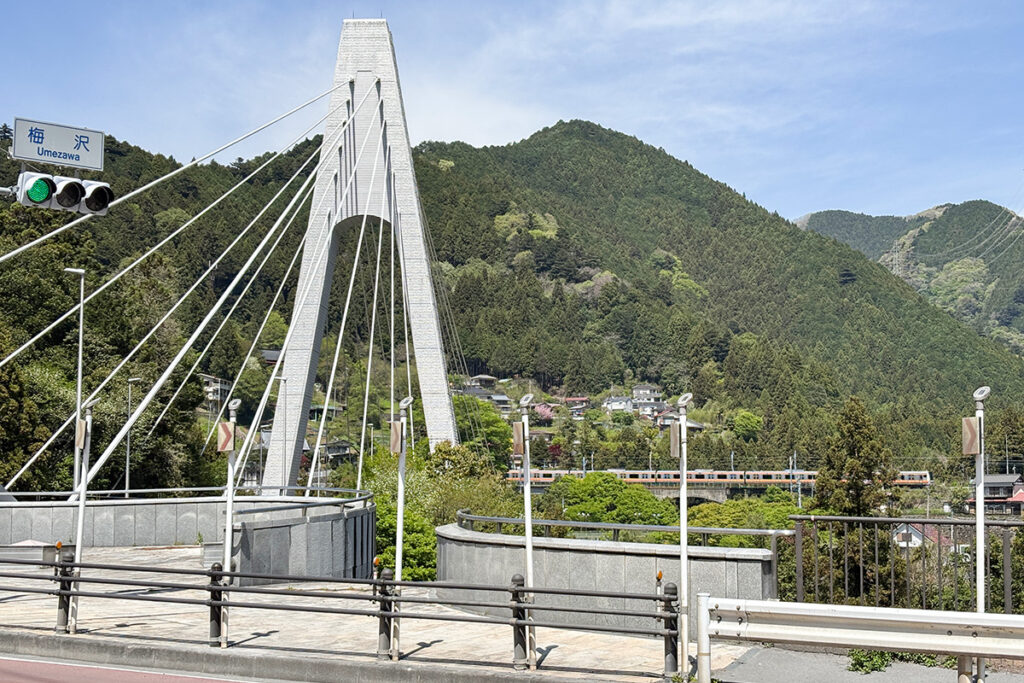 青梅線の川井駅に近づいてきた