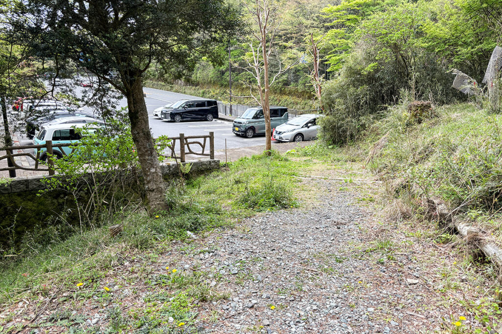 道なりに小道を進んでいくと……