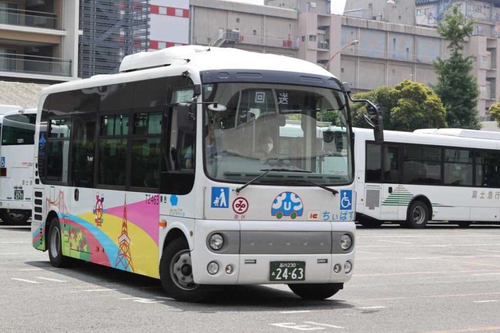 小型路線車での運転体験