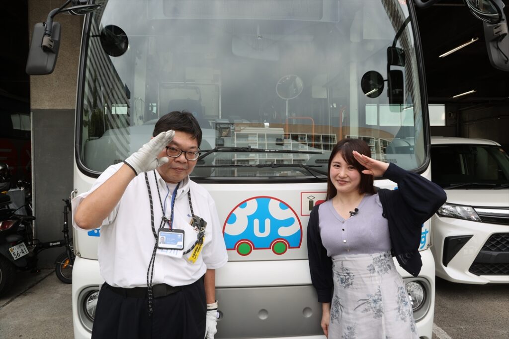 【バス運転士日誌】7月の営業所見学会は朝から汗だくだ！　取材をする側からされる側に回るとタジタジっす!?