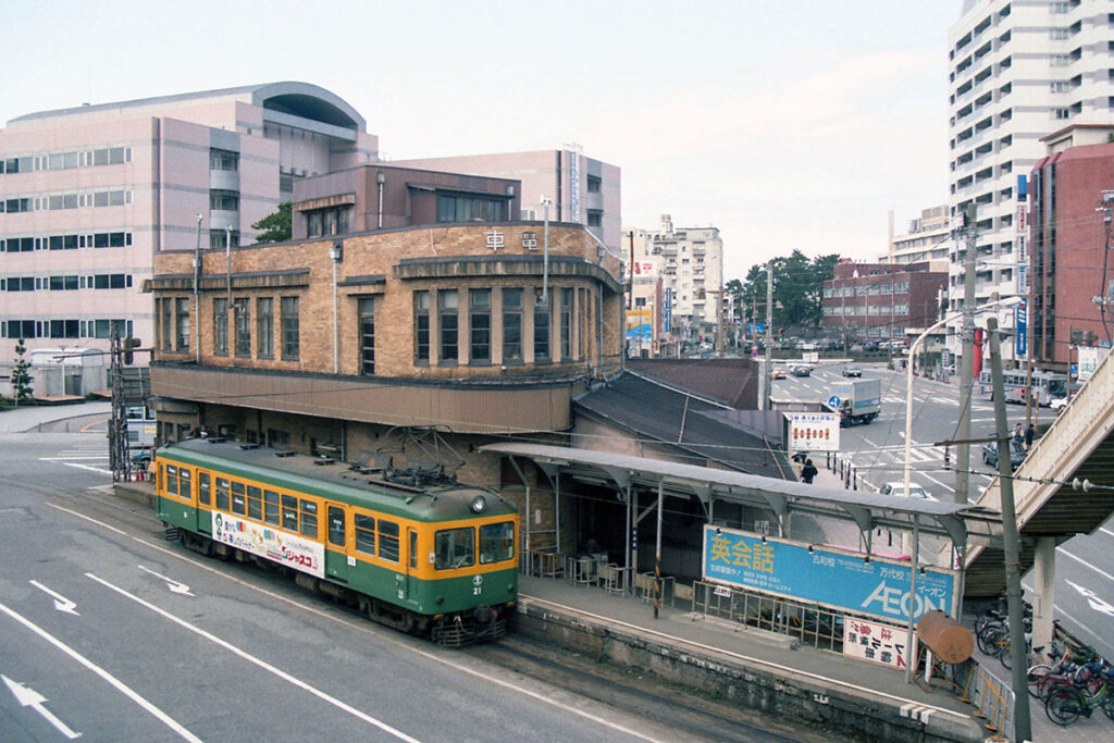 現役時代の新潟交通電車線（写真提供：かぼちゃ電車保存会）