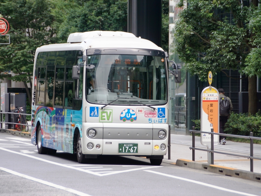 芝ルートだけに電気バスが走る