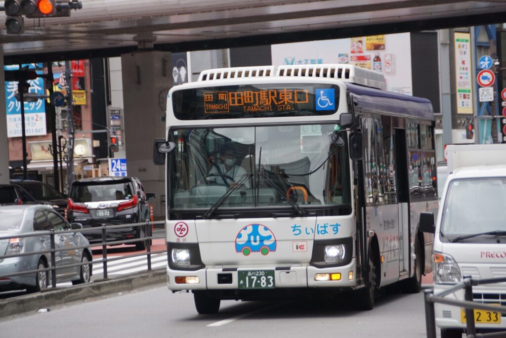 六本木駅前から田町ルートに乗り継ぐ