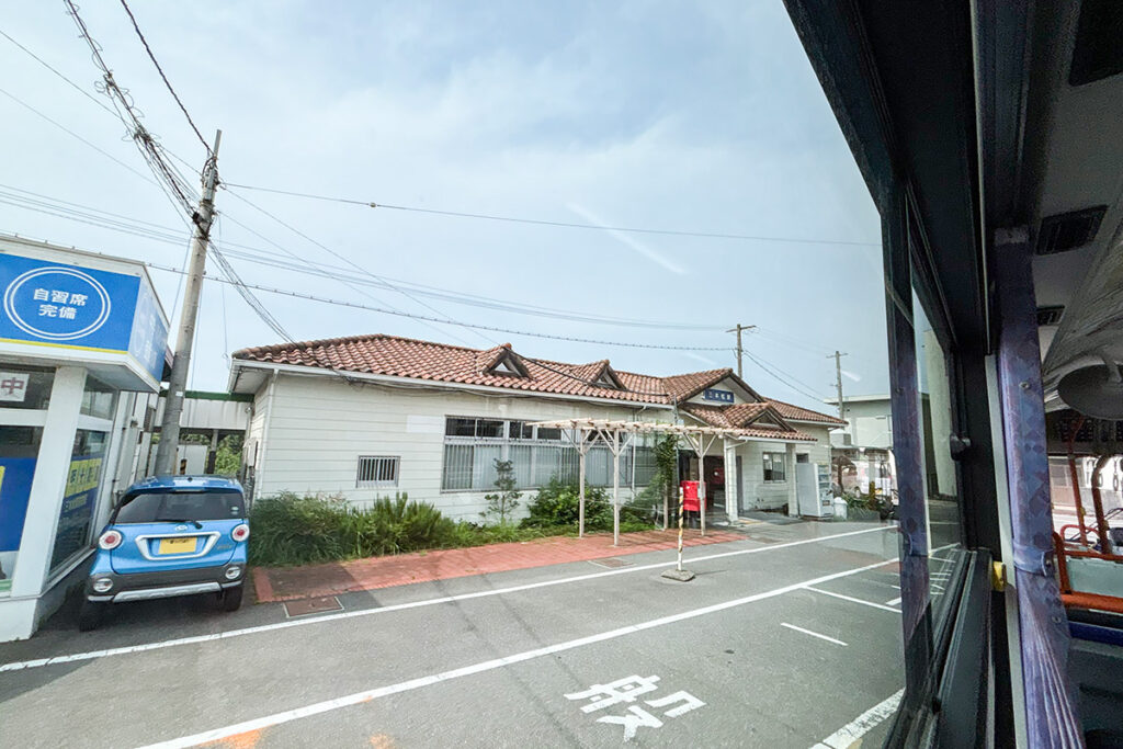 メインルートから離れて三本松駅前に寄り道