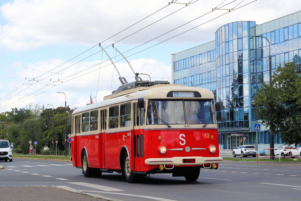1960年から量産されたシュコダ9Tr型。世界中へ7000台が生産されたが、トロリー休止前のプラハでの営業実績はない