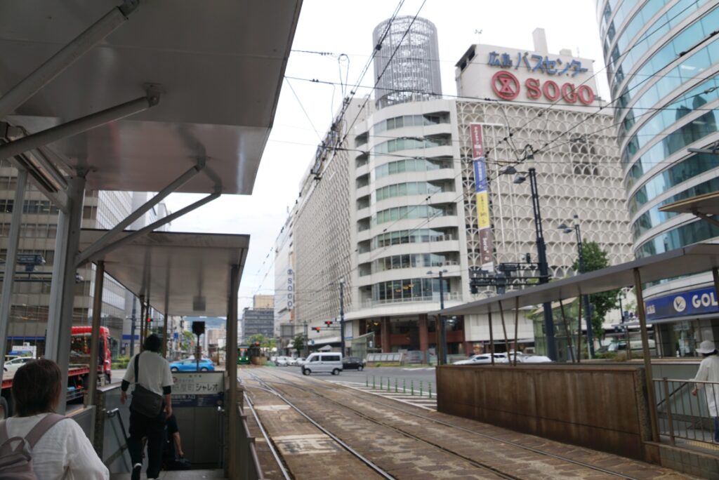 広島市の中心地である紙屋町