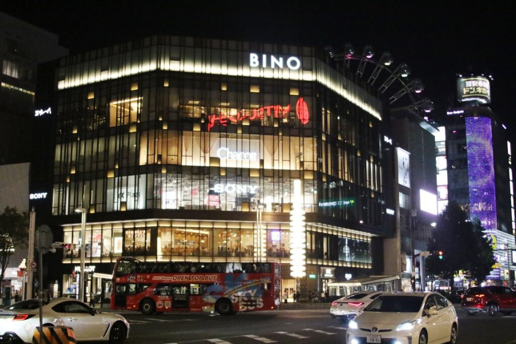夜便はこんな光景