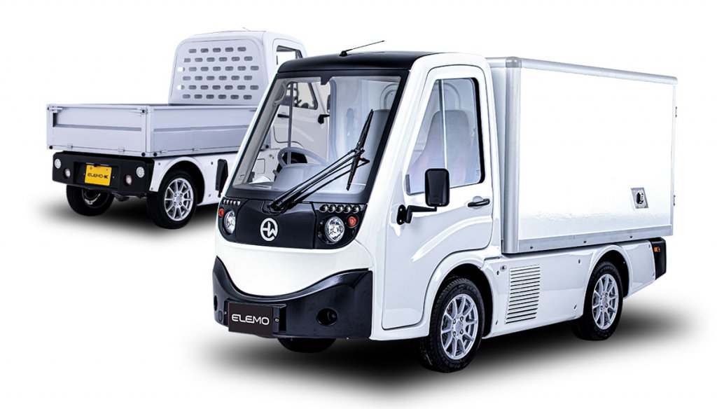 HWエレクトロが販売する小型EV商用車、エレモとエレモK（軽乗用車枠）