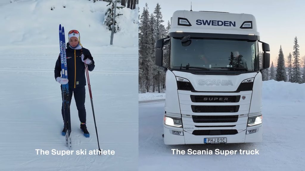 トラックと「スキー」には意外な共通点？　スカニアが比較動画を公開