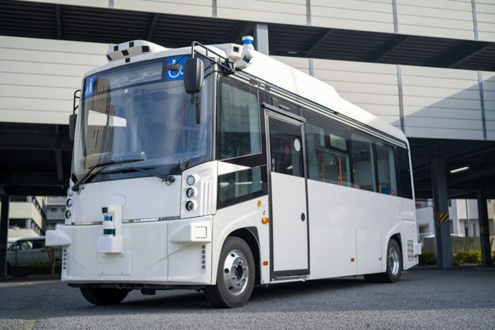 2023年の自動運転バスの実証実験に導入された「ティアフォーMinibus」