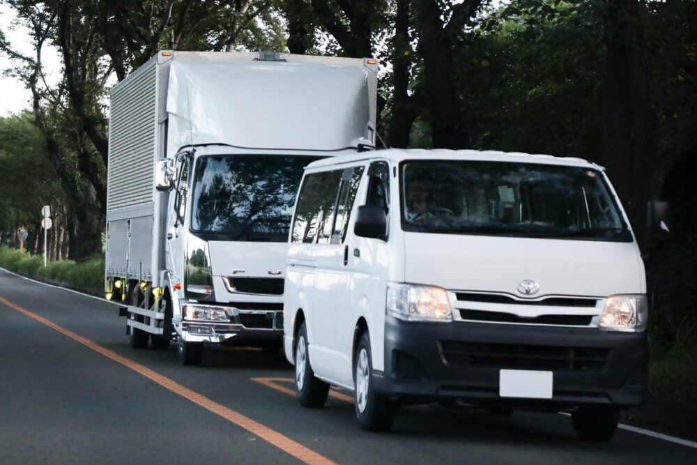 長野県トラック協会に寄せられた苦情では、あおり運転に関するものが最も多く見られた。あらためて言うまでもないが、あおり運転は重大事故つながる危険行為である（＊写真はイメージです）