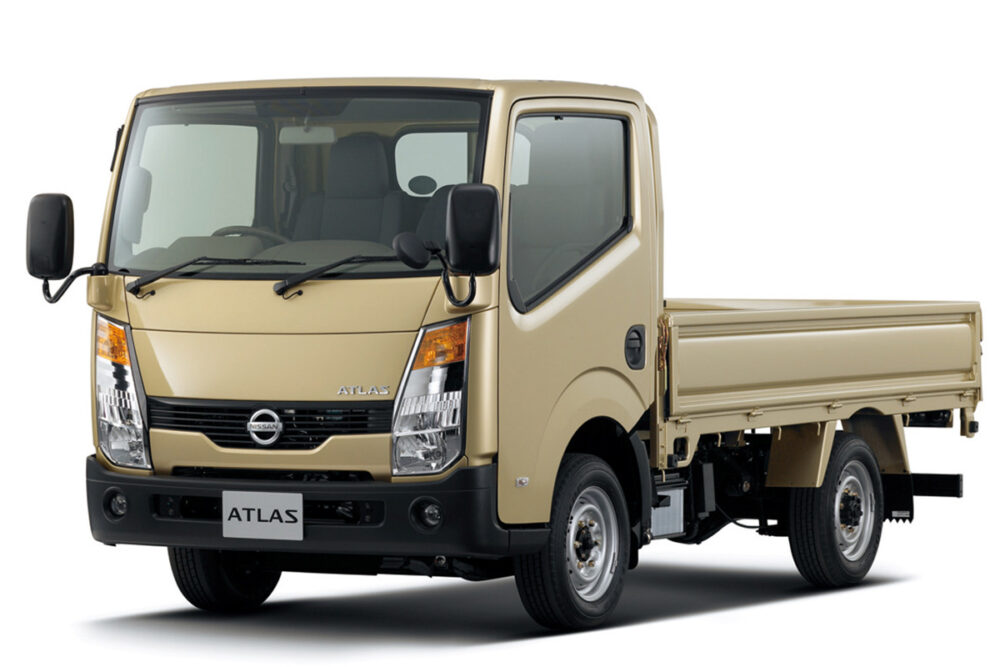 日産の国内向けキャブオーバー型小型トラック最後のモデルとなったアトラスF24。積載1～1.5トンを中心とし、2トン積モデルもあった