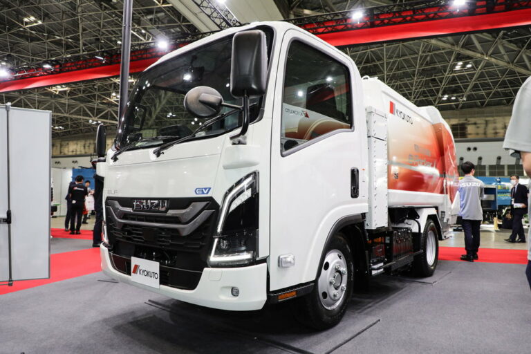 EVトラックがより街の身近な存在に!! いすゞ「エルフEV」に特装車向けシャシーを追加