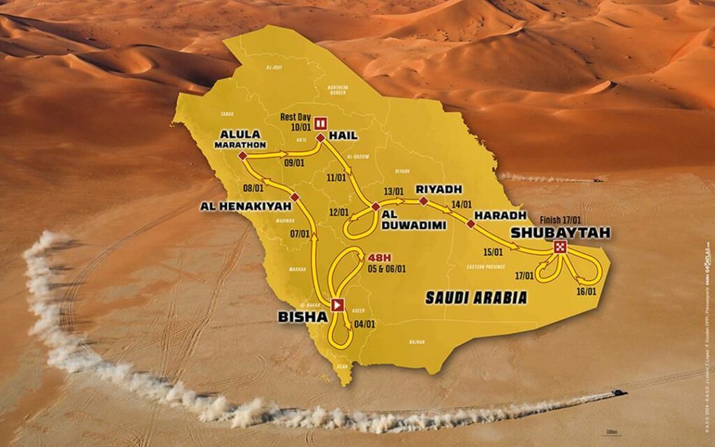 今年もサウジアラビアで1国開催されたダカールラリー2025。今年は2週間に渡り、南西部、北部、南東部を巡るルートが設定された