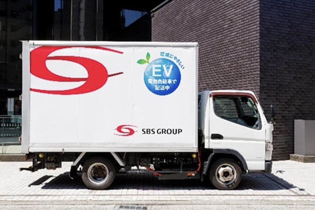 SBSグループに納車されたコンバーションEVトラック（初号車）