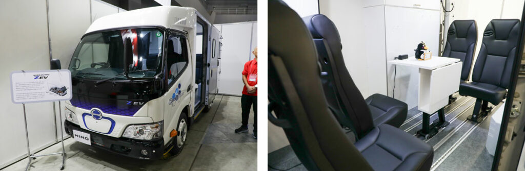 「日野デュトロZ EV」モバイルオフィス仕様