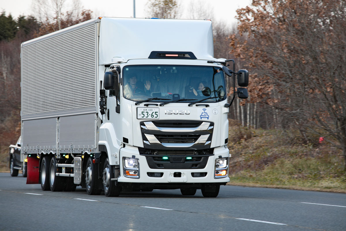 自動運転の事業化に向け一気に加速!! いすゞが来年1月から自社部品物流 