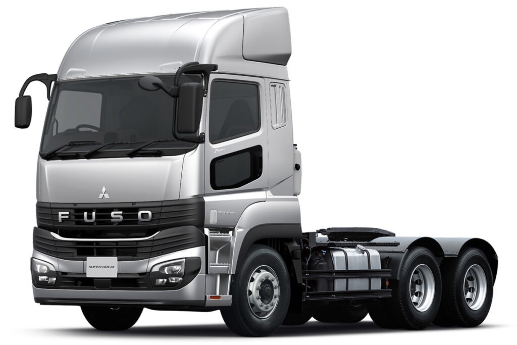 三菱ふそうスーパーグレートFV-Rの第5輪荷重20トン車。写真はPROライン・グレードの2KG-FV80VJR5XNTB