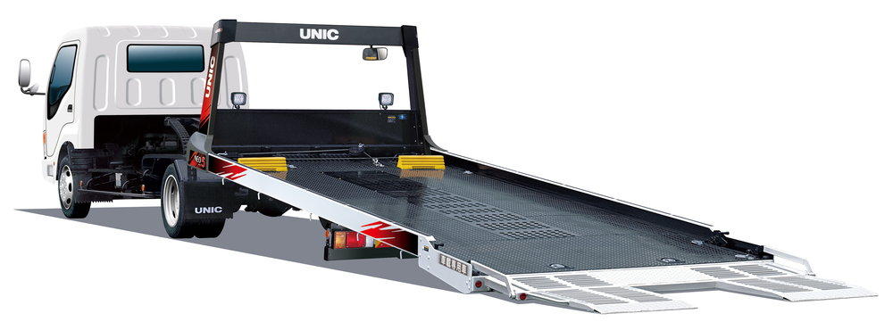 古河ユニックが小型トラック用ユニックキャリアをモデルチェンジ!! 車両運搬車の定番モデルが標準装備とオプション装備を拡充