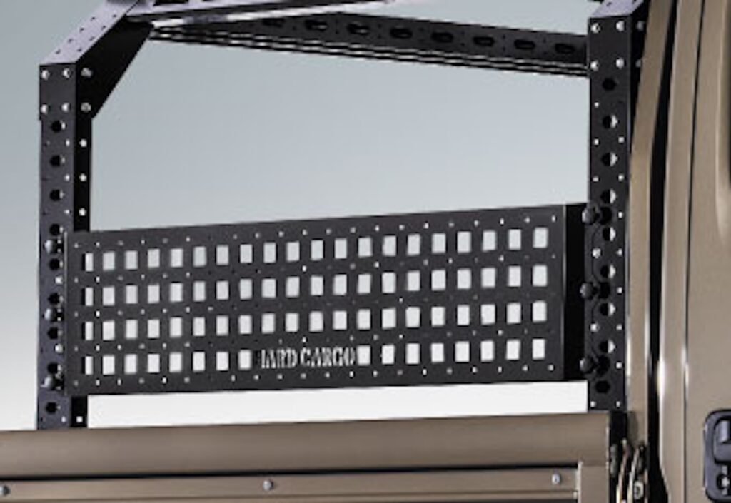 ワークキャリア側面に任意の高さで装着可能なパネル