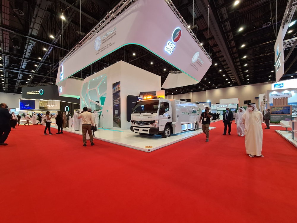 石油産出国で電気トラック販売へ!! 三菱ふそうがUAEに「eキャンター」を初投入