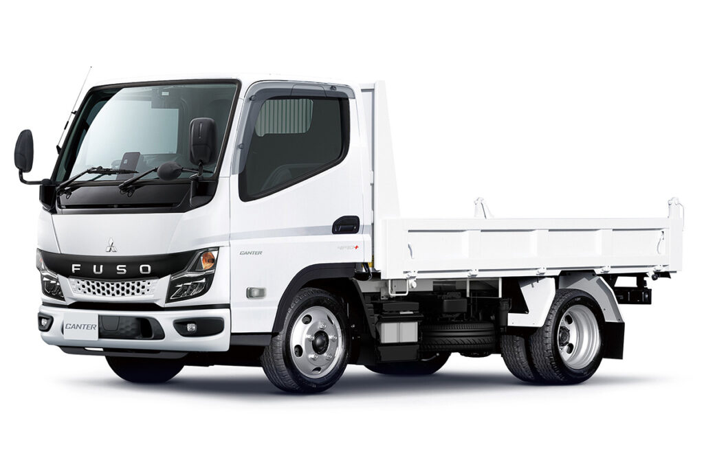 キャンター 標準キャブ標準ボディ全低床 2トン積強化ダンプ 150PS・5速MT車