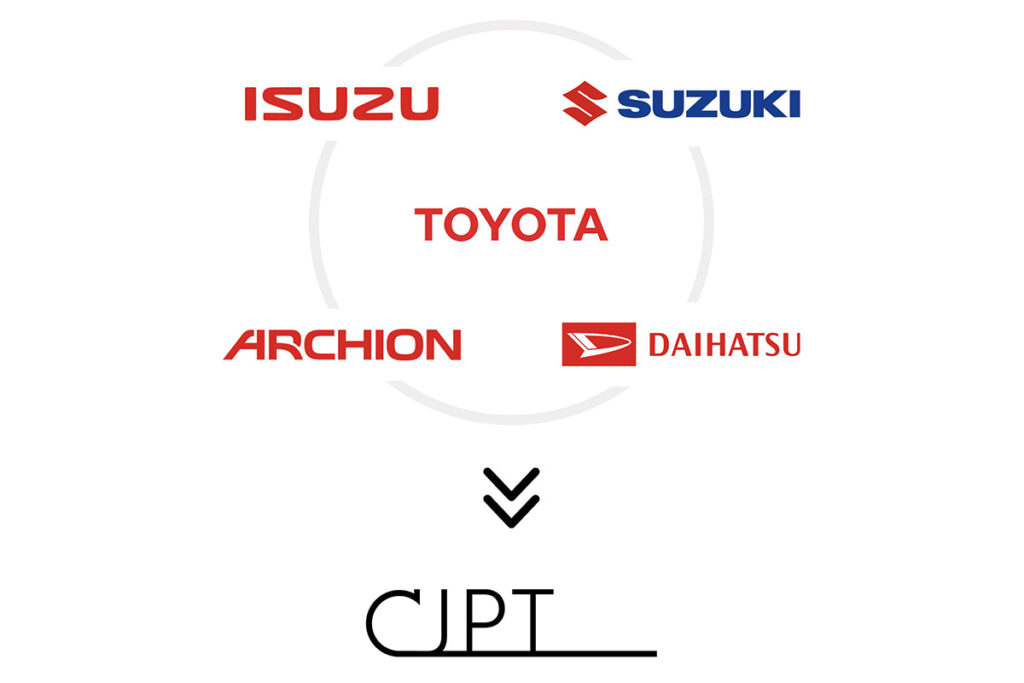 CJPTの設立メンバーである日野に代わって、その親会社アーチオンが加入する