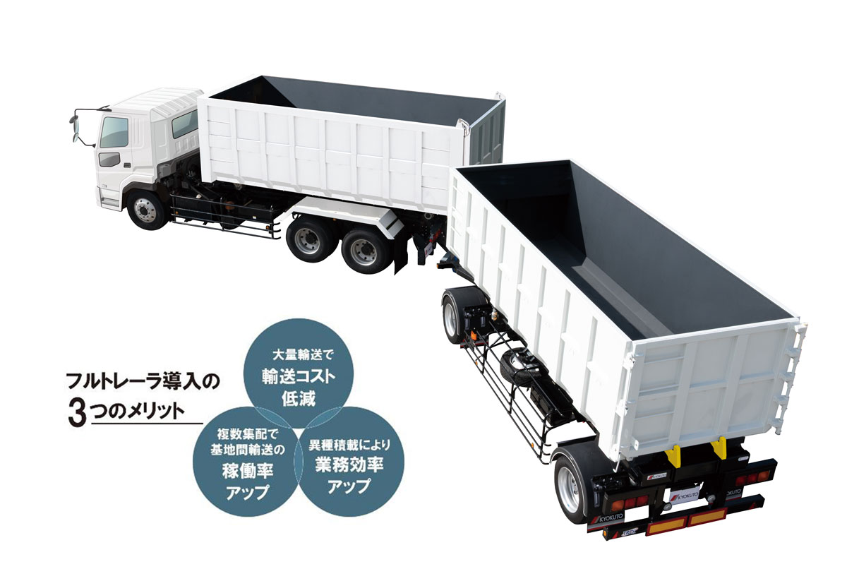 トップクラスの積載容量と狭小現場の作業性を向上!! 極東開発工業から