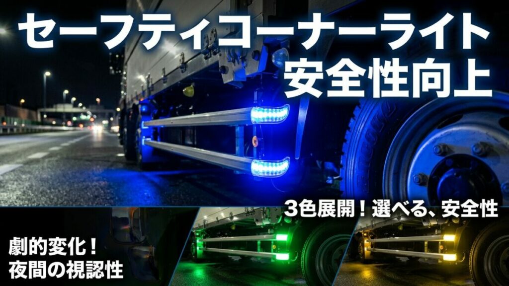 運転席から3色切替が行なえる新オプション、セーフティコーナーライト