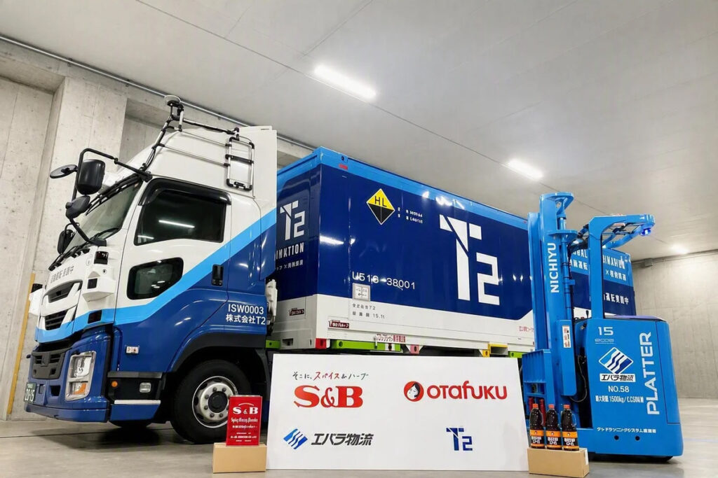 実証で使用するT2の自動運転トラック