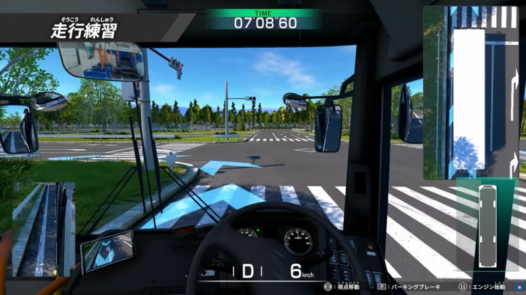 JAPAN TRUCK DRIVING SIMULATORのトレーニングイメージ